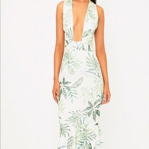 Brand new pretty little thing palm fishtail dress